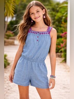 Gymboree girls Sleeveless Romper/size 12